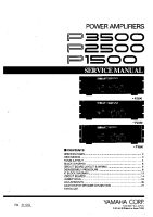 Yamaha P-1500 - Service Manual